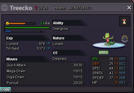 best evs for sceptile.